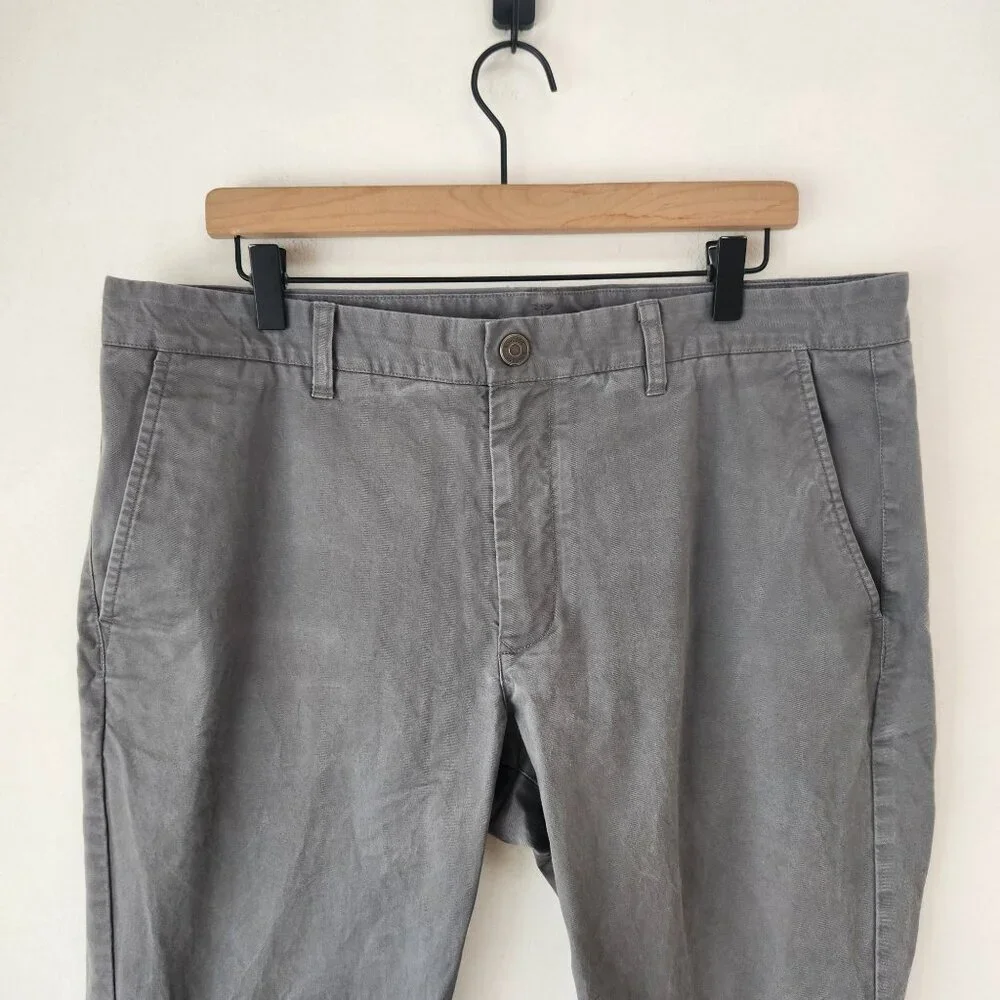 Bonobos Grey Chino Pants Slim Trousers Career Business Casual Men's 36x30